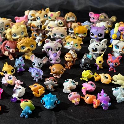 Large Lot of Littlest Pet Shop Figurines