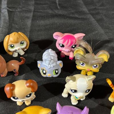 Large Lot of Littlest Pet Shop Figurines