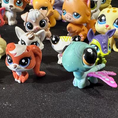 Large Lot of Littlest Pet Shop Figurines