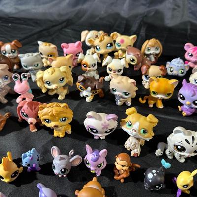 Large Lot of Littlest Pet Shop Figurines