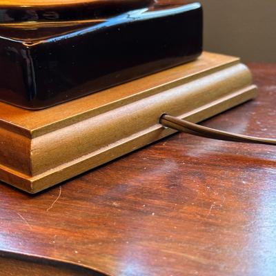 Vintage Winter Portrait Table Lamp