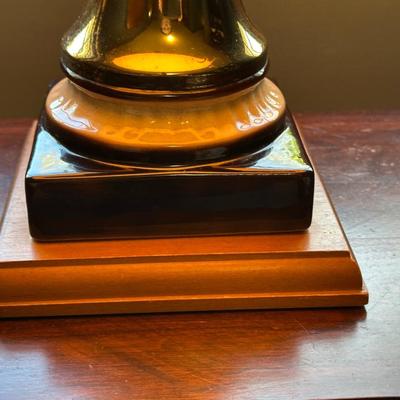 Vintage Winter Portrait Table Lamp