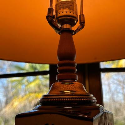 Vintage Winter Portrait Table Lamp
