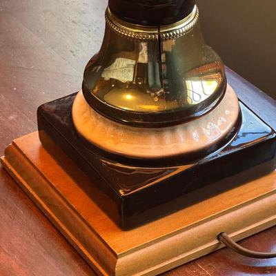 Vintage Winter Portrait Table Lamp