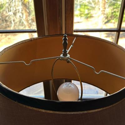 Vintage Winter Portrait Table Lamp