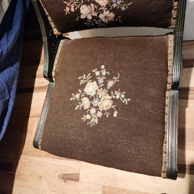 Antique Needlepoint Chair