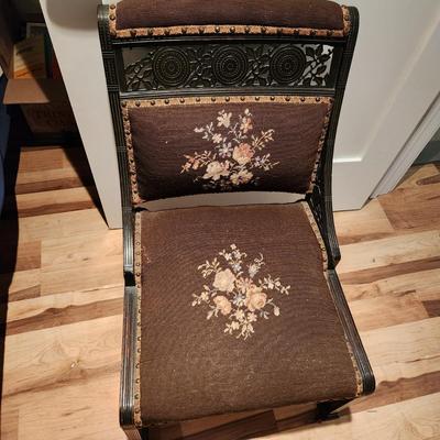 Antique Needlepoint Chair