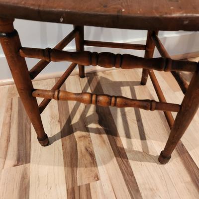 Vintage Pressed Back Spindle Chair