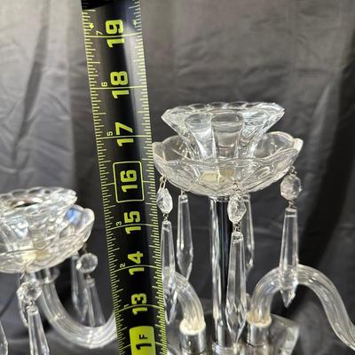 Large Crystal Candle Holser Made in Poland