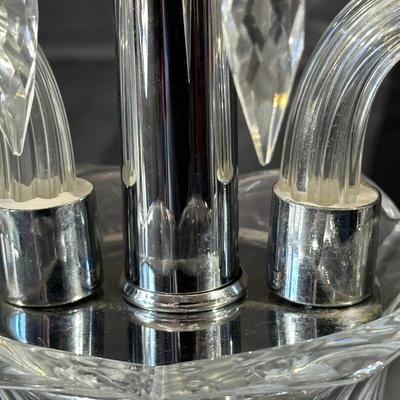 Large Crystal Candle Holser Made in Poland