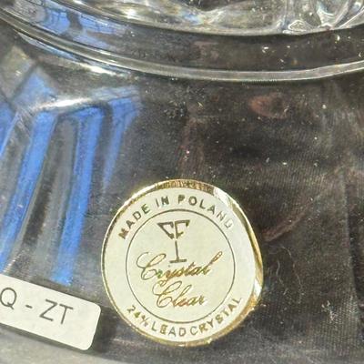 Large Crystal Candle Holser Made in Poland