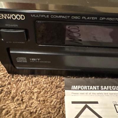 Kenwood receiver and 5 disc CD player