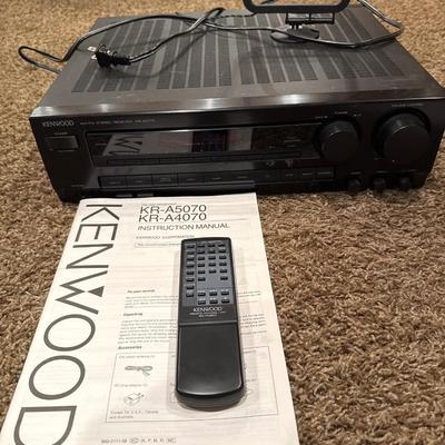 Kenwood receiver and 5 disc CD player