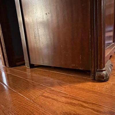 Vintage Art Deco Style Wood Wardrobe Dresser