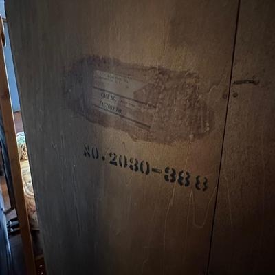 Vintage Art Deco Style Wood Wardrobe Dresser