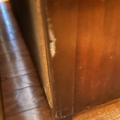 Vintage Art Deco Style Wood Wardrobe Dresser