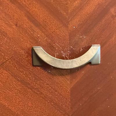 Vintage Art Deco Style Wood Wardrobe Dresser