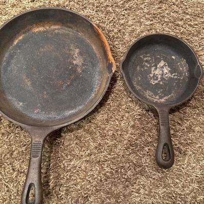 Vintage Benjamin & Medwin Cast Iron pans