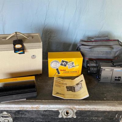 THROWBACK ZENITH CAMCORDER AND SAWYER SLIDE PROJECTOR