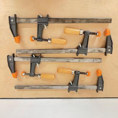 1174 Set of Four Craftsman Wood Clamps