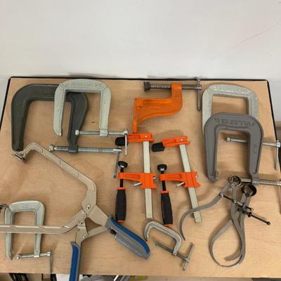 1177 Lot of Various "C" Clamps