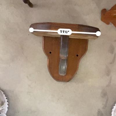 ENAMELWARE PONTIAC ASHTRAY, REGULATOR WALL CLOCK, MIRROR AND SOME OTHER WOODEN ITEMS