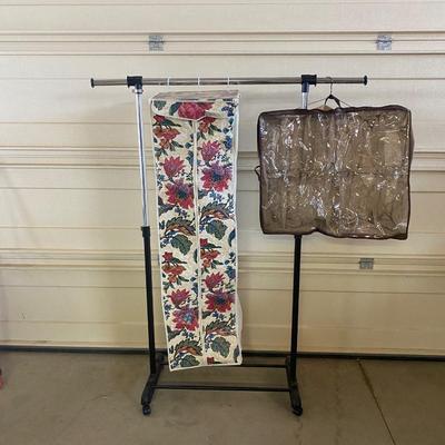 CLOTHING RACK, SHOE ORGANIZER, AND HANGING GARMENT STORAGE CLOSET