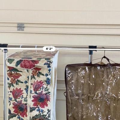 CLOTHING RACK, SHOE ORGANIZER, AND HANGING GARMENT STORAGE CLOSET