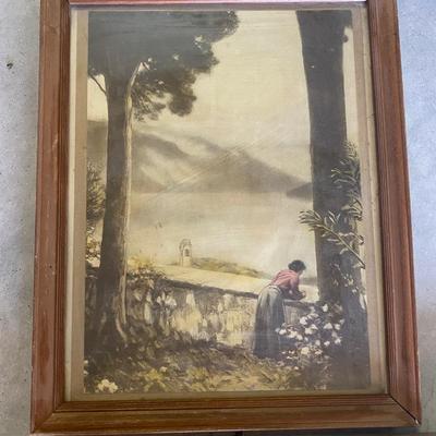 3 OLDER PIECES OF WALL ART