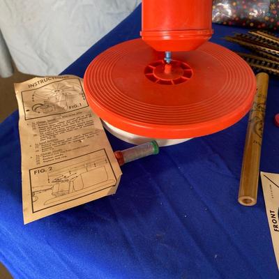 CHILDREN.’S RECORD PLAYER & OTHER OLD MISC KIDS ITEMS