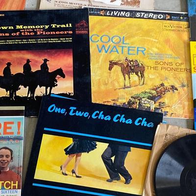RECORDS ALL THE WAY FROM AN EDISON RECORD TO DECCO PHONOGRAPH RECORDS TO CURRENT DAY VINYL ALBUMS