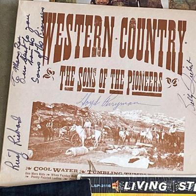 RECORDS ALL THE WAY FROM AN EDISON RECORD TO DECCO PHONOGRAPH RECORDS TO CURRENT DAY VINYL ALBUMS