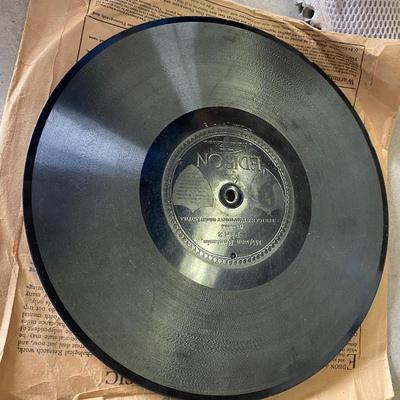 RECORDS ALL THE WAY FROM AN EDISON RECORD TO DECCO PHONOGRAPH RECORDS TO CURRENT DAY VINYL ALBUMS