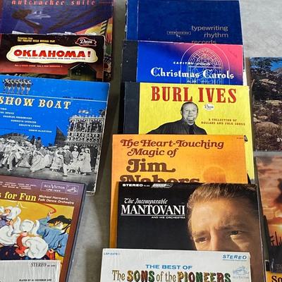 RECORDS ALL THE WAY FROM AN EDISON RECORD TO DECCO PHONOGRAPH RECORDS TO CURRENT DAY VINYL ALBUMS