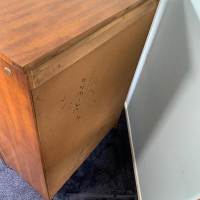 LOT 2 O: American Drew / J.B. Van Sciver Co. Chest Of Drawers & Bed Frame