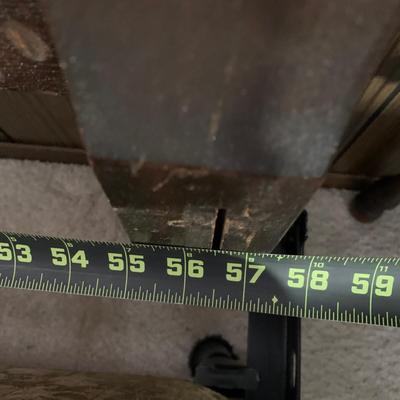 LOT 4 B: Vintage French 2 Tier Side Table & Matching Headboard