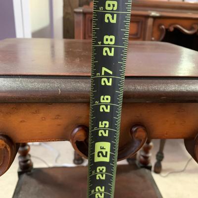 LOT 4 B: Vintage French 2 Tier Side Table & Matching Headboard