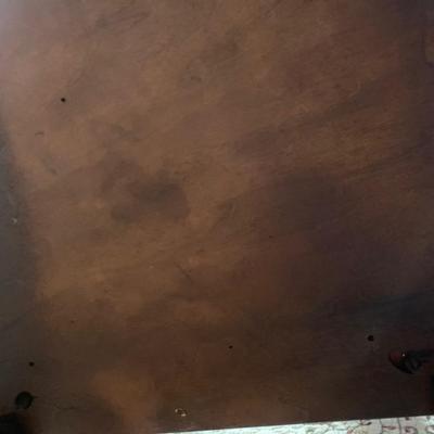 LOT 4 B: Vintage French 2 Tier Side Table & Matching Headboard