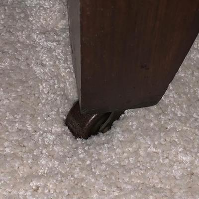 LOT 4 B: Vintage French 2 Tier Side Table & Matching Headboard