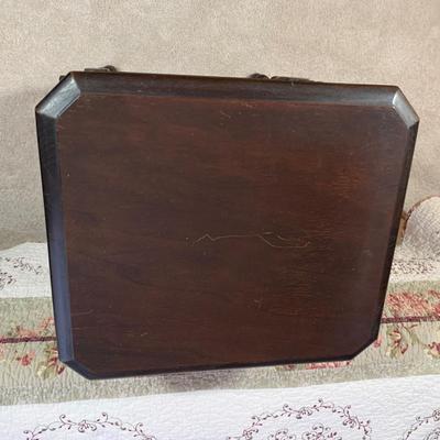 LOT 4 B: Vintage French 2 Tier Side Table & Matching Headboard