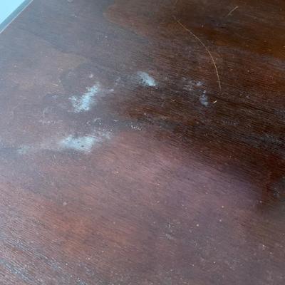 LOT 6 B: Vintage / Antique French 6 Drawer Vanity w/ Floral Embroidered Stool