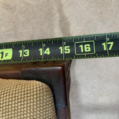 LOT 6 B: Vintage / Antique French 6 Drawer Vanity w/ Floral Embroidered Stool