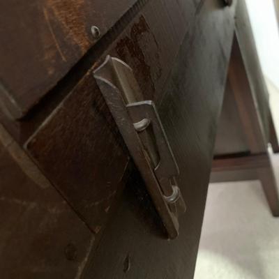 LOT 6 B: Vintage / Antique French 6 Drawer Vanity w/ Floral Embroidered Stool