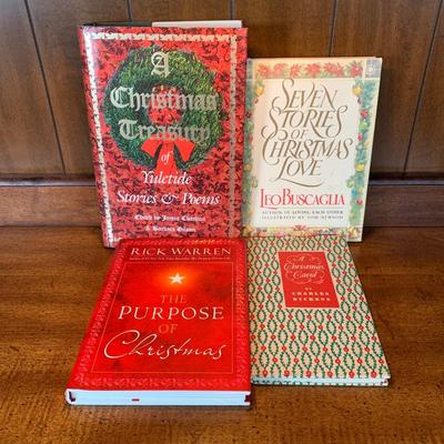 LOT 10 O: Christmas Book Collection: "A Cup Of Christmas Tea" by Tom Hegg, "A Christmas Carol" by Charles Dickens,...