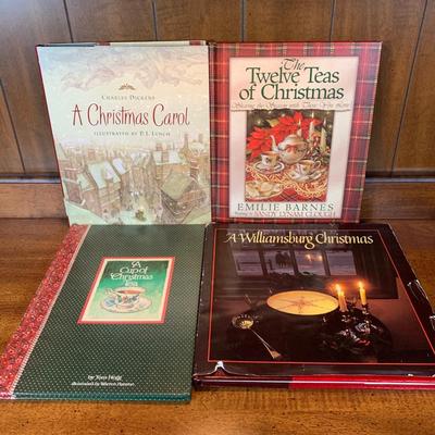 LOT 10 O: Christmas Book Collection: "A Cup Of Christmas Tea" by Tom Hegg, "A Christmas Carol" by Charles Dickens,...