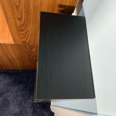 LOT 17 O: Atlantic CD/DVD 4 Tier Glass Door Front Shelving Unit w/ CD's: Neil Diamond "Up On The Roof", Elvis Presley The...