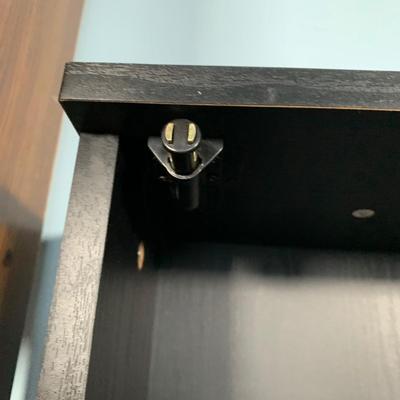 LOT 17 O: Atlantic CD/DVD 4 Tier Glass Door Front Shelving Unit w/ CD's: Neil Diamond "Up On The Roof", Elvis Presley The...