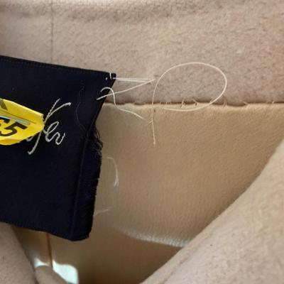 LOT 18 H: Vintage John Wanamaker / Bernhard Altmann Cashmere Coat w/ Fur Collar & Matching Scarf