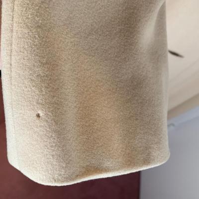 LOT 18 H: Vintage John Wanamaker / Bernhard Altmann Cashmere Coat w/ Fur Collar & Matching Scarf