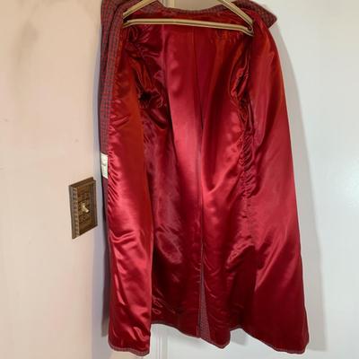 LOT 19 H: Vintage Sherwood & Harris Tweed Red Coats